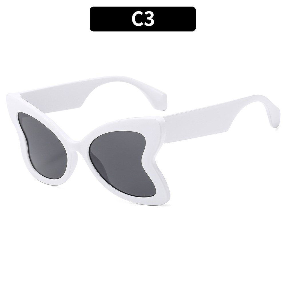 New styles butterfly frame vintage designer sun glasses European American INS optical frame shades sunglasses for women
