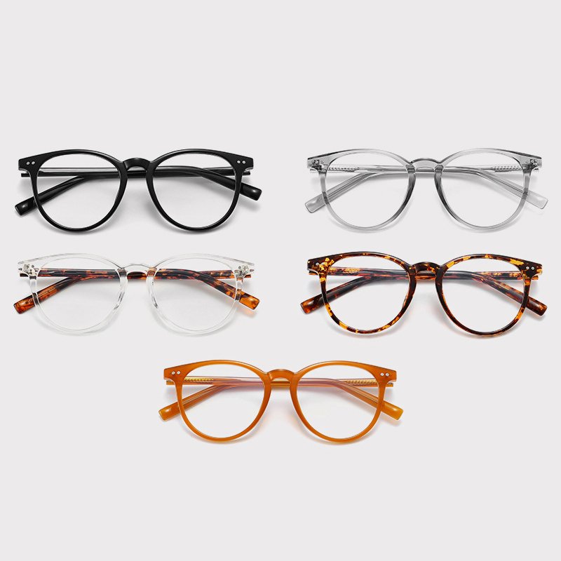 XUEDIAO 2024 New Fashion Adult Computer Gaming Eyeglasses Retro Round Anti Blue Light For Myopia Optical Glasses Frame