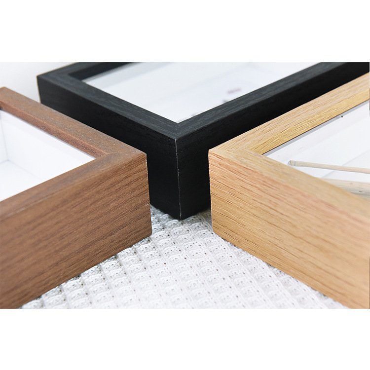 Wood Memory Keepsake American Style Europe Shadow Box Picture Frame 3D Shadow Box With Led Light