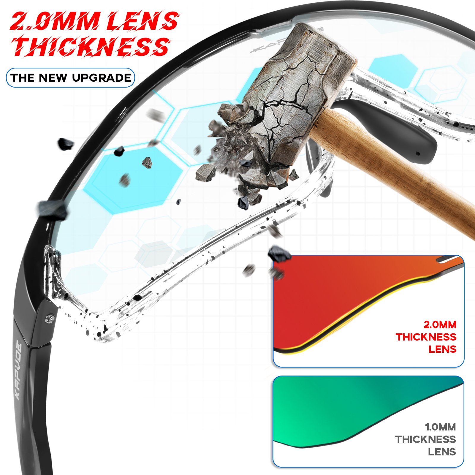 2023 New Cycling Glasses UV400 Cycling Sports Sunglasses Day And Night Indoor Super Outdoor Sports Cycling Glasses