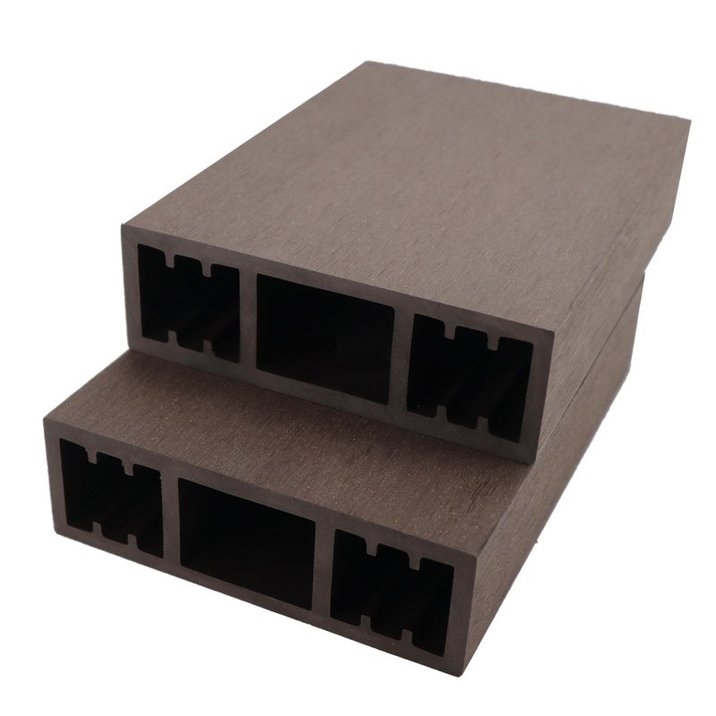 WPC Wood Plastic Composite Decking Frame Material Hollow Strip Square Timber Tube PE Ceiling Outdoor Tubes