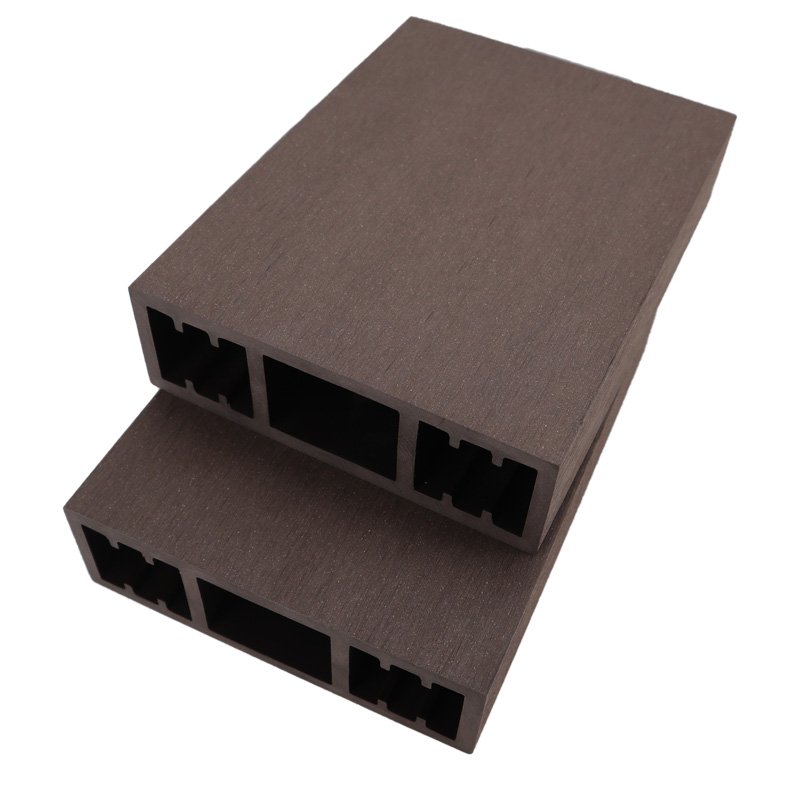 WPC Wood Plastic Composite Decking Frame Material Hollow Strip Square Timber Tube PE Ceiling Outdoor Tubes