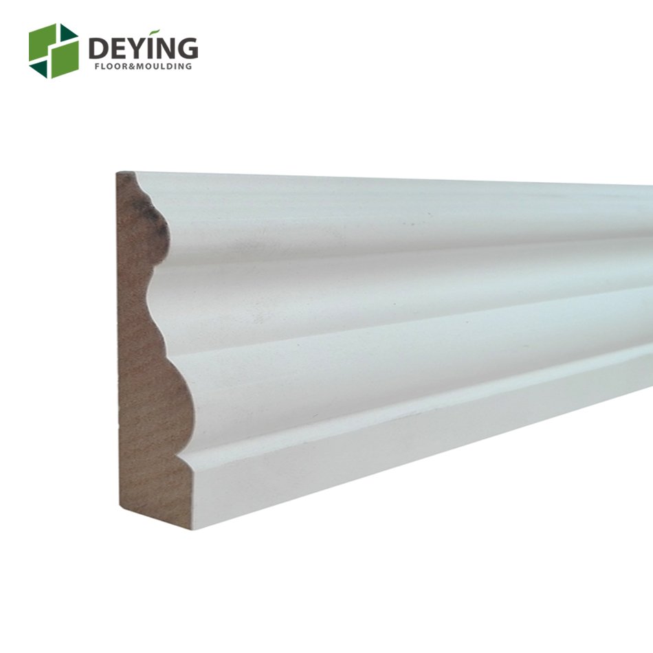 White primed MDF and wood door frame casing moulding
