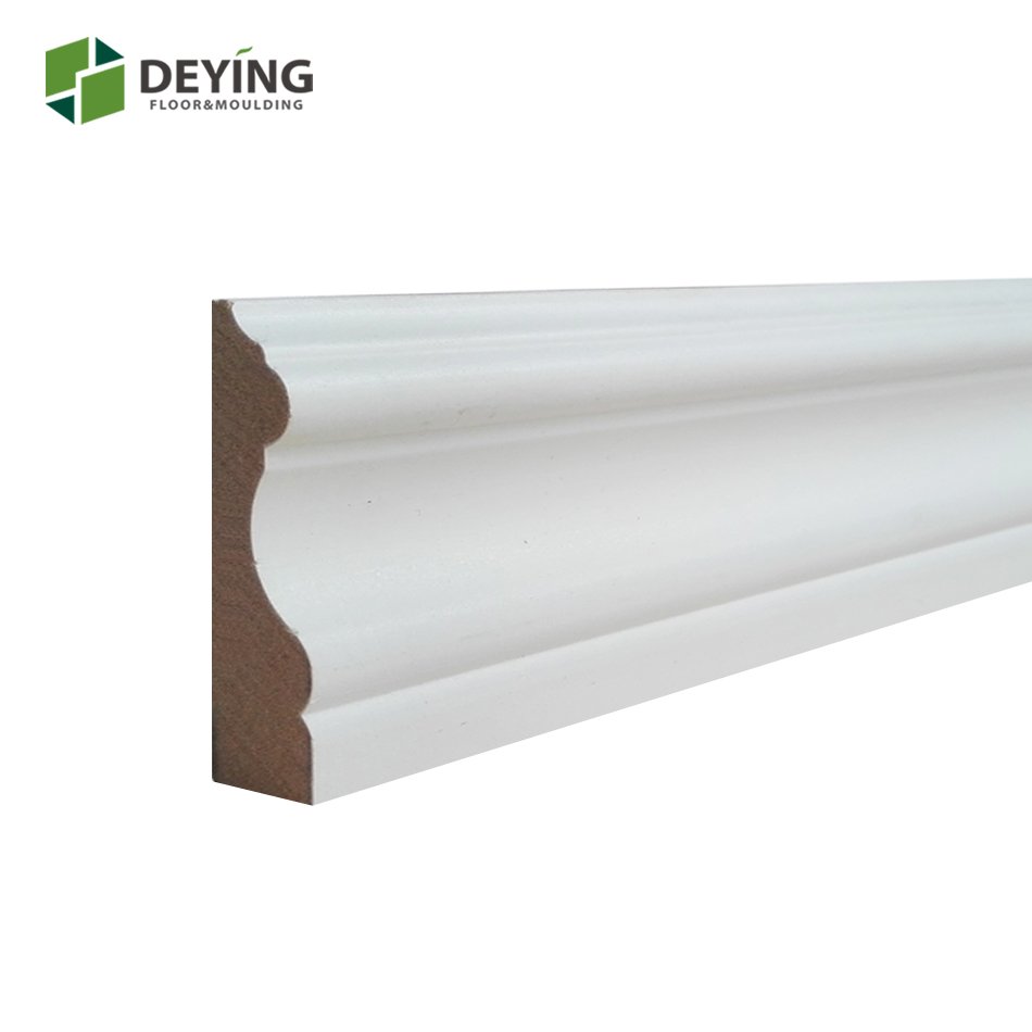 White primed MDF and wood door frame casing moulding