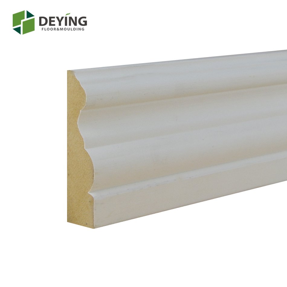 White primed MDF and wood door frame casing moulding
