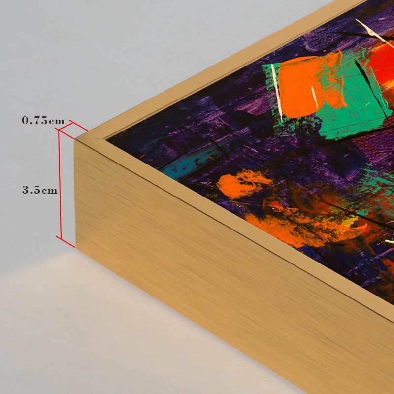 Hot Selling Canvas Metal Photo Frame Aluminum Frame Moulding 45 Degree Cutting Painting Floating Frame