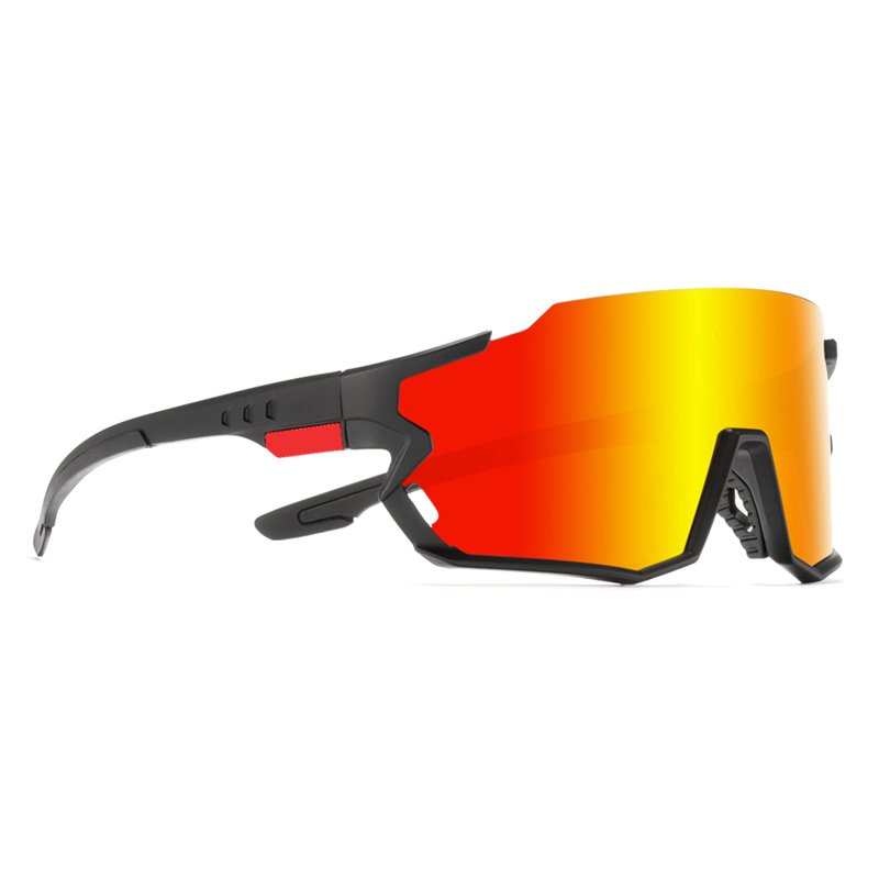 2024 TR 90 Polarized Sunglasses for Men New Big Frame Sports Glasses Mountain Bike Cycling Adult Size Comfortable Lens Position