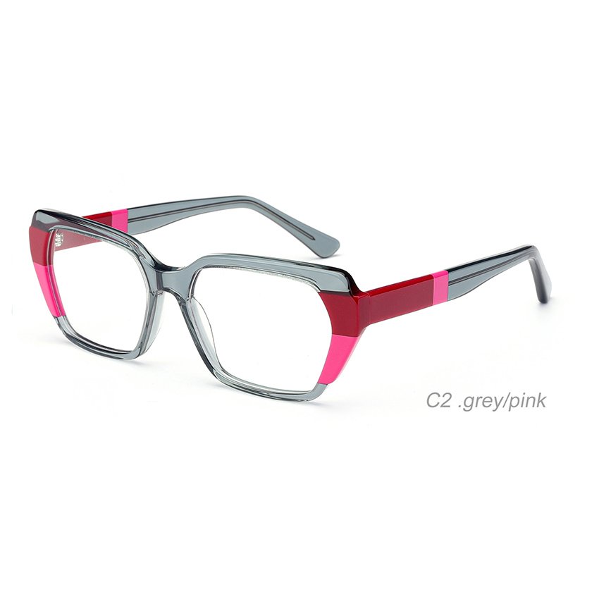 Designer Stock Women's Fashion Eyewear Lamination High Quality Acetate Optics Glasses Eyeglasses Frames