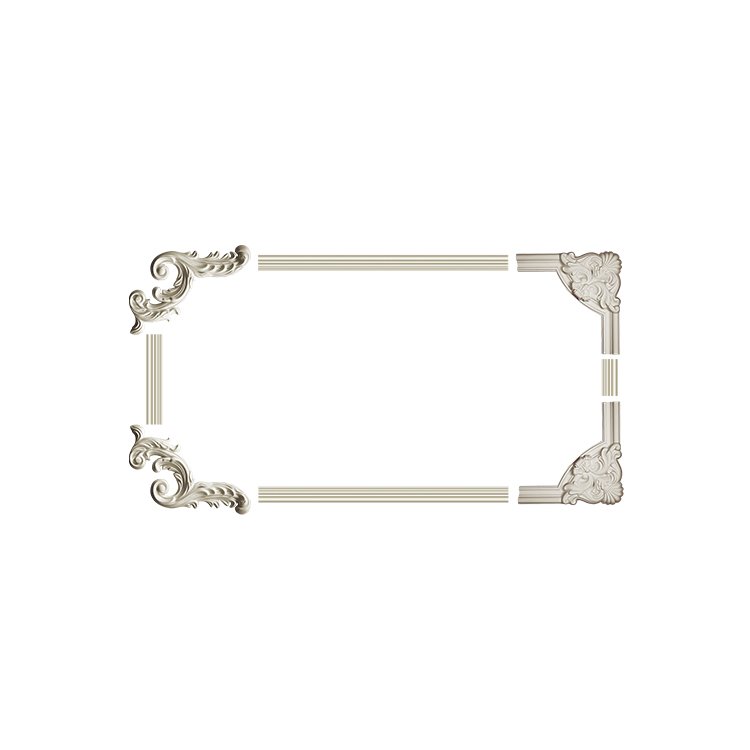 Factory direct sales of polyurethane foam board corner mold Interior decoration frame moulding