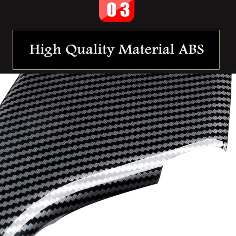 For Honda Civic 2016-2020 Auto Interior Abs Carbon Fiber Door Armrest Panel Door Bowl Decoration Frame Stickers Car Accessories