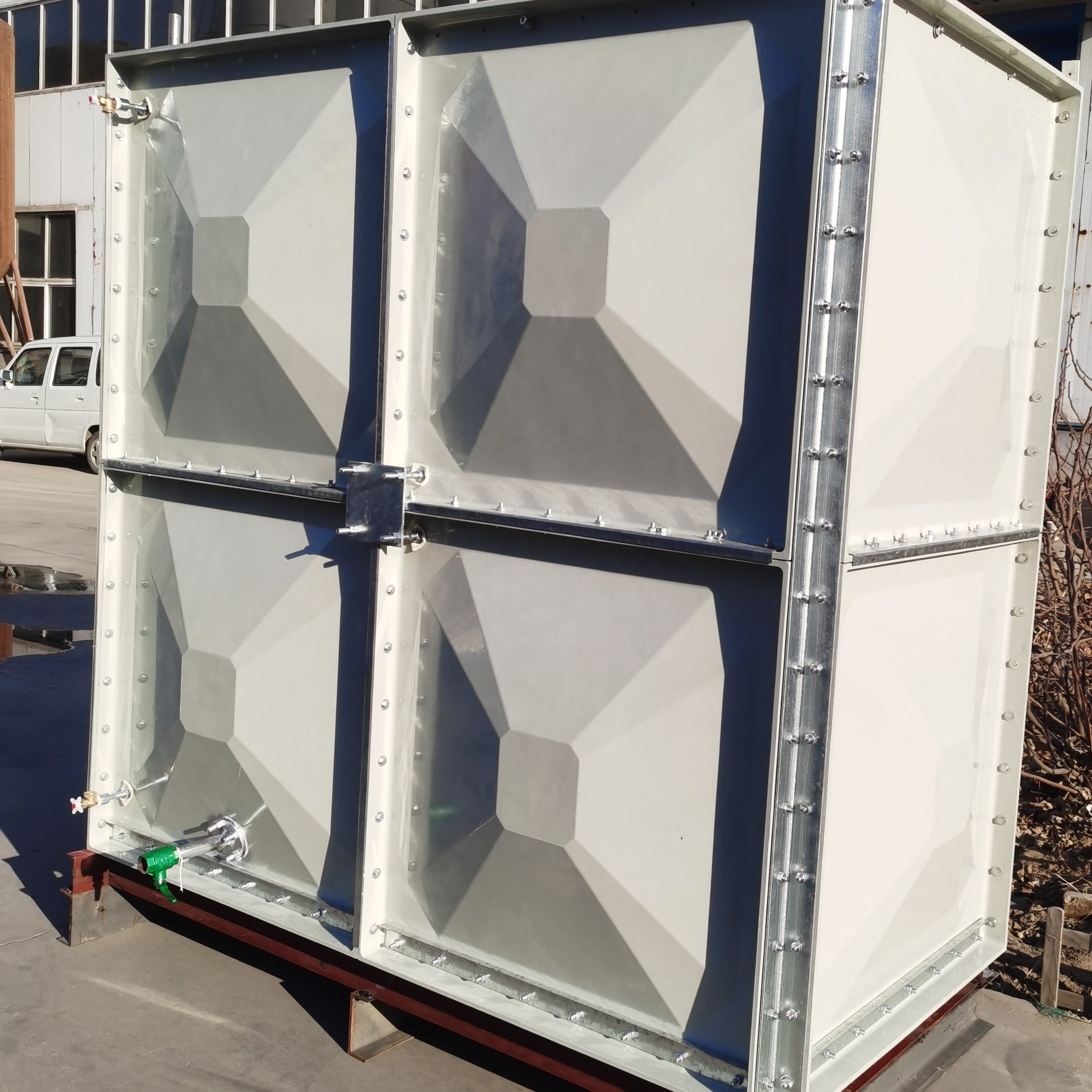 High level GRP water storage tank/container for Rain water
