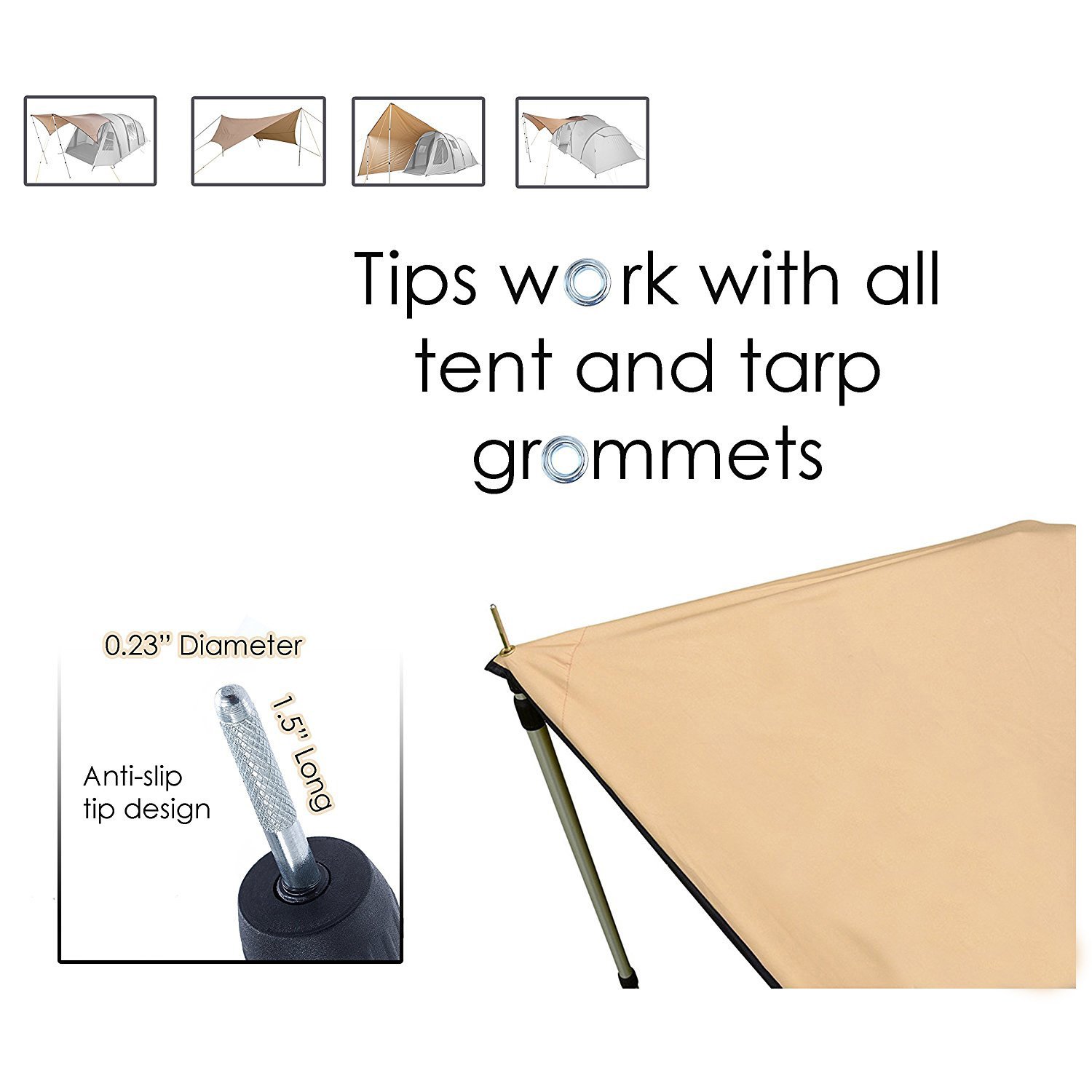 Tent Supporting Rod Outdoor Camping Canopy Awning Frames Aluminum Alloy Portable Lightweight Camping Tent Pole
