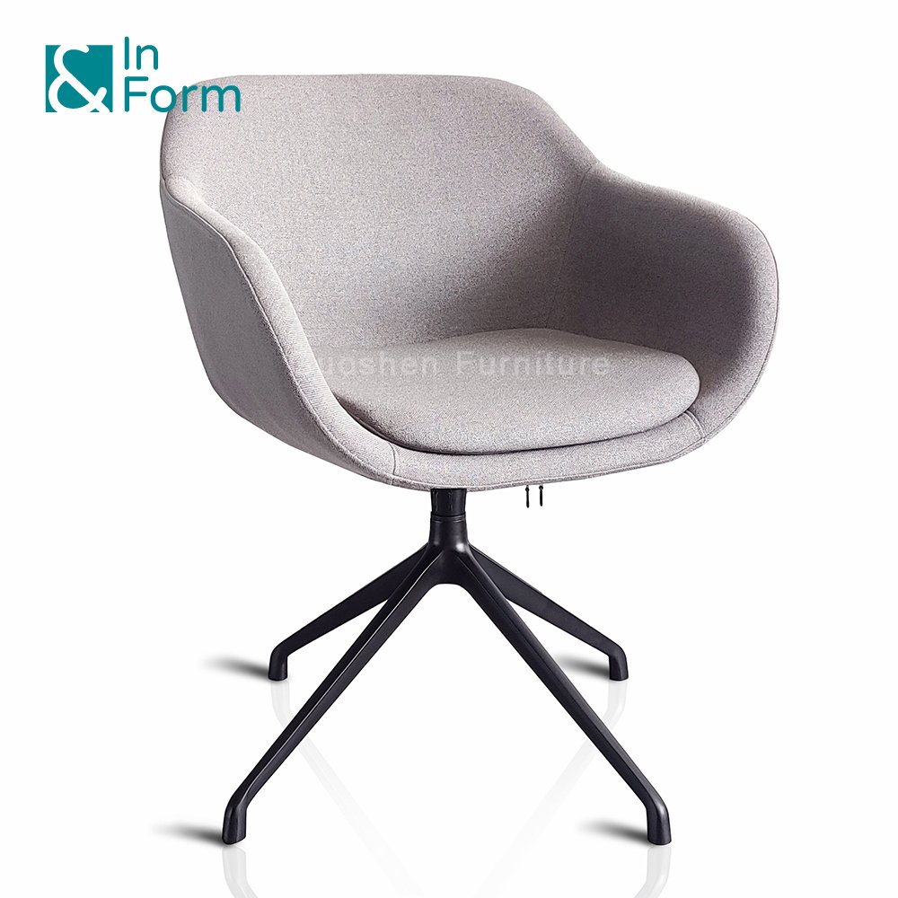 Moulded Foam Factory Nordic Revolving Arm Business Office Negoiation Reception Room Commercial Seating Furniture Leisure Chair