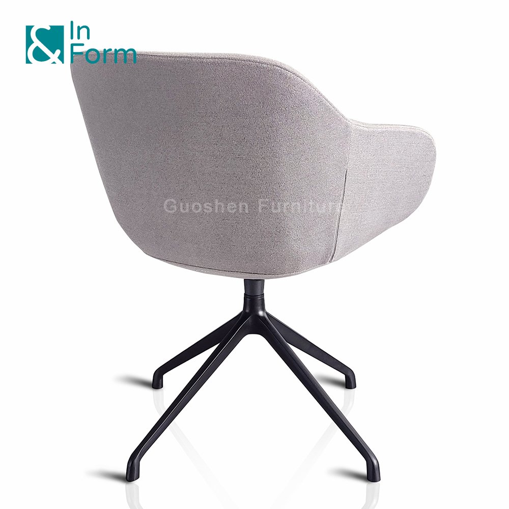 Moulded Foam Factory Nordic Revolving Arm Business Office Negoiation Reception Room Commercial Seating Furniture Leisure Chair