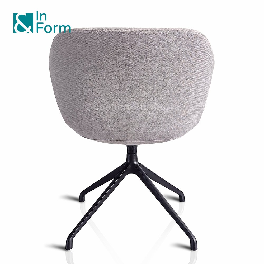 Moulded Foam Factory Nordic Revolving Arm Business Office Negoiation Reception Room Commercial Seating Furniture Leisure Chair