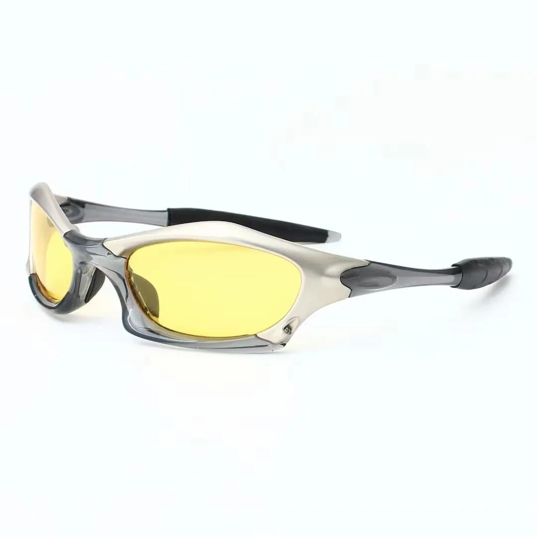 Designer Y2K Cyberpunk X metal TR90 Sports Hip Hop Designer Party Splicing Girl Punk Style Fashion Eyewear Unisex Sunglasses