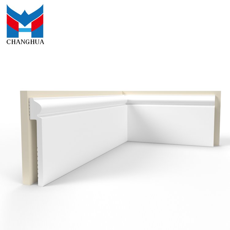 Changhua Wholesale Ps interior Decorative clapboard cornice Moulding Ceiling Easy installation PS skirting board