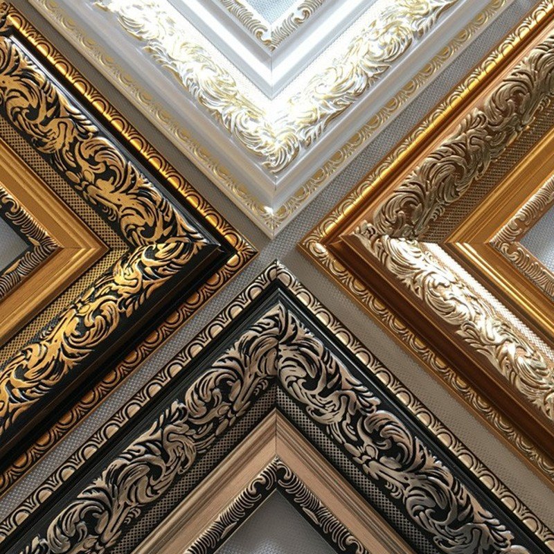 Hot Sale Luxury Frame Line PS Oil Painting Picture Frame Strip Plastic Decorative Photo Frame Moulding
