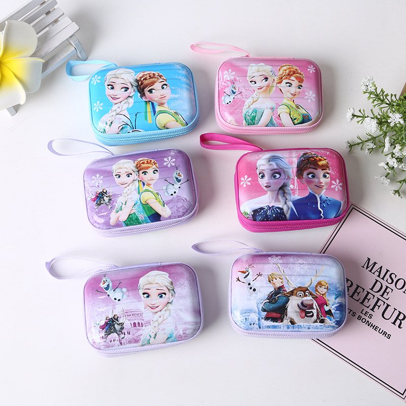 Princess Design Rectangular Zipper Coin Saving Tin Box Hot Sale for Candy Chocolate Perfume Storage Elegant Rectangular Zipper