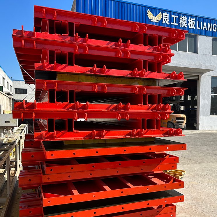 LIANGGONG Large square steel formwork precast cast-in place concrete box culvert mould
