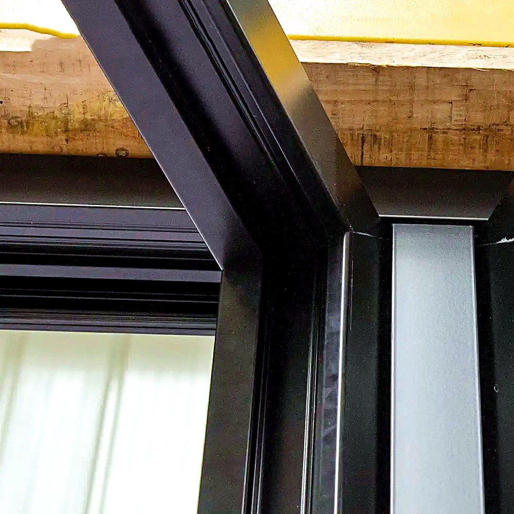 Aluminum Door Thickened Tempered Glass Folding Door Wholesale Manufacturer folding bi-fold exterior glass balcony door