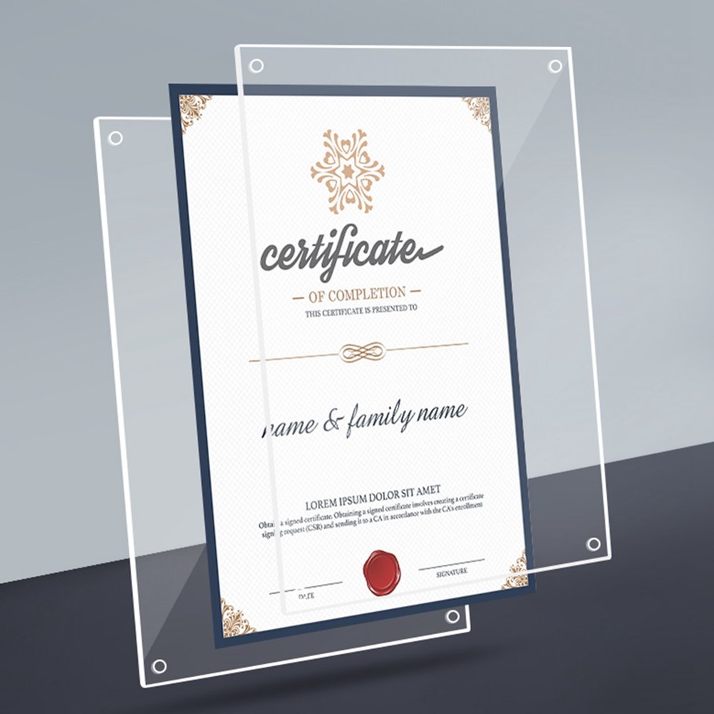 High gloss transparent pvc acrylic photo frame sheets