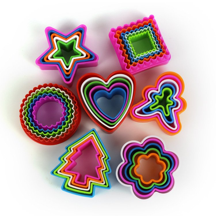 YS art multi shaped biscuit mold frame soft candy biscuit cake mold DIY starry Christmas tree round heart flower pattern biscuit