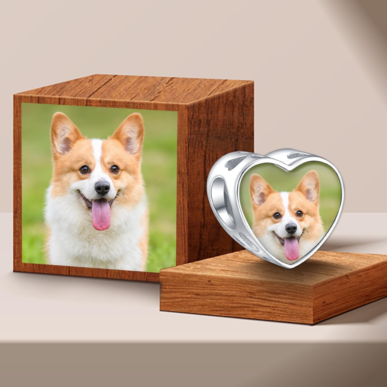 Shuozhen hot sale DIY custom photo memory frame heart-shaped jewelry