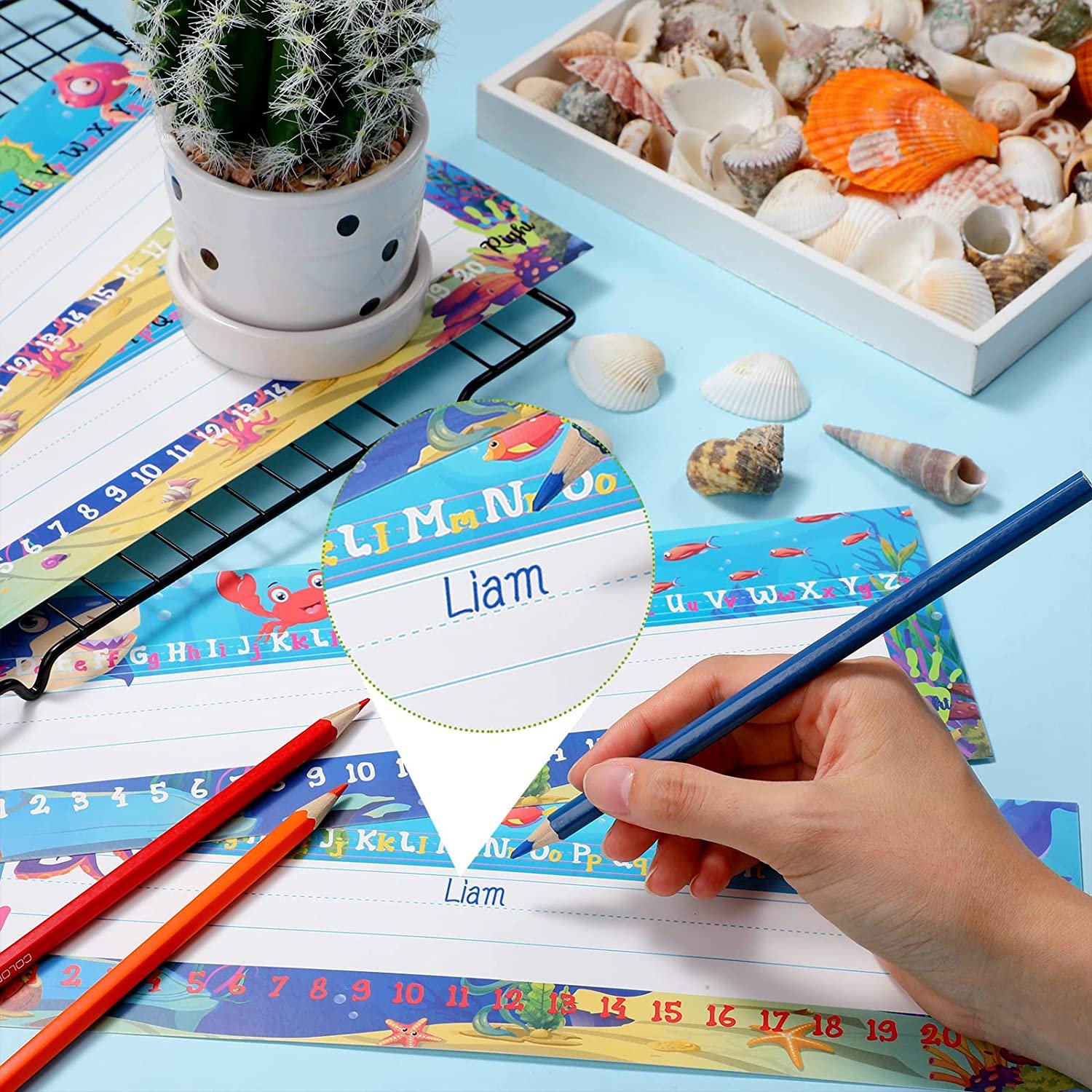 Name Labels Glue Point Dots for School Classroom Students Desks Teaching Custom your blind box card label sticker pack christmas