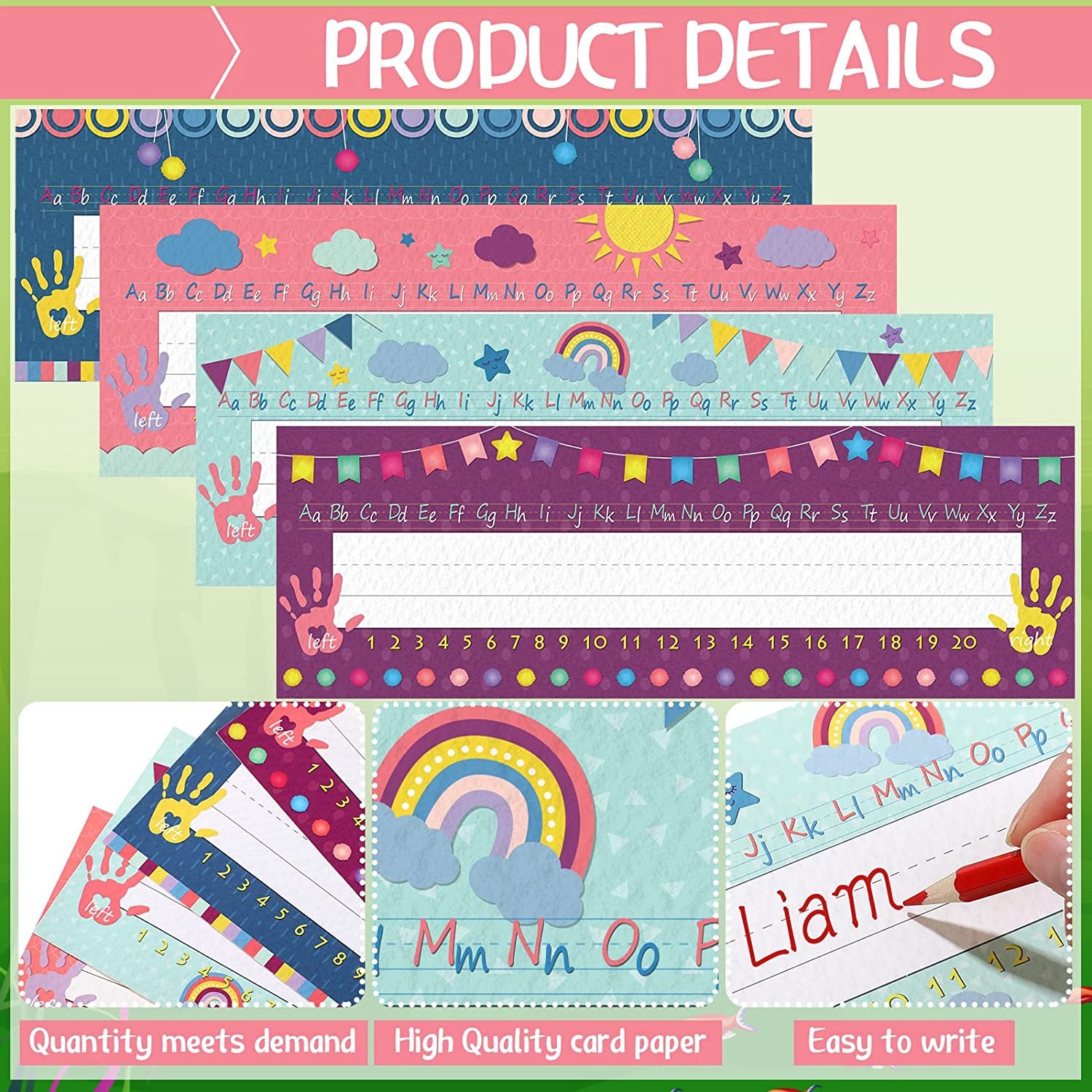 Name Labels Glue Point Dots for School Classroom Students Desks Teaching Custom your blind box card label sticker pack christmas