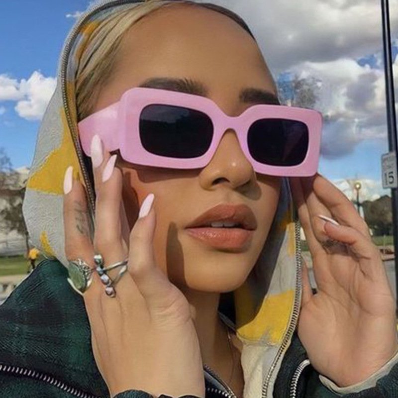 2025 New Arrivals Fashion Design Plastic Women Promotion Transparent Hot Candy Color Eyewear Trendy Vintage Small Square Frame