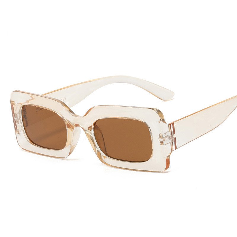 2025 New Arrivals Fashion Design Plastic Women Promotion Transparent Hot Candy Color Eyewear Trendy Vintage Small Square Frame