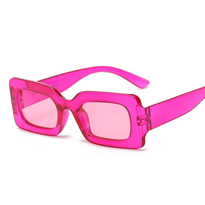 2025 New Arrivals Fashion Design Plastic Women Promotion Transparent Hot Candy Color Eyewear Trendy Vintage Small Square Frame