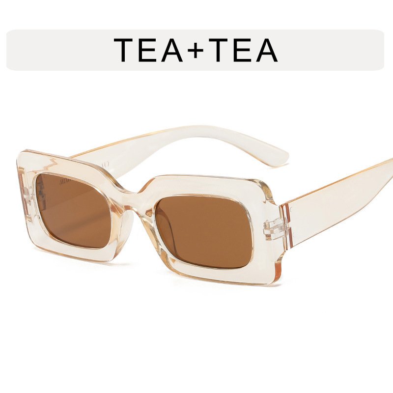 2025 New Arrivals Fashion Design Plastic Women Promotion Transparent Hot Candy Color Eyewear Trendy Vintage Small Square Frame