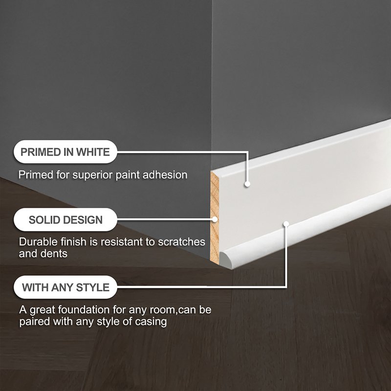 Wooden moldings white primer wooden door frame wood building material mdf door mouldings