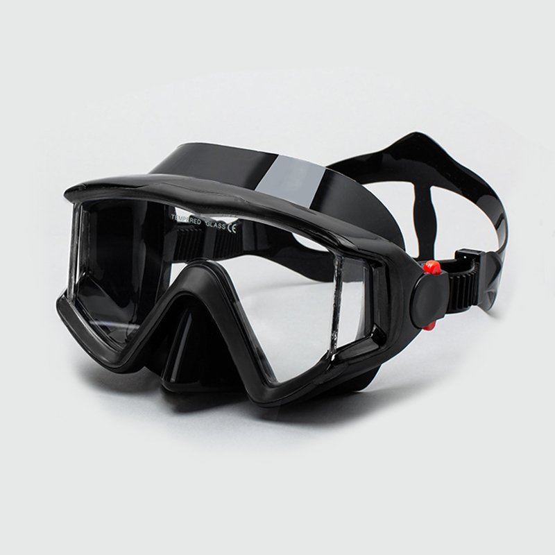 Underwater Scuba Diving Goggles Tempered Glass 3 Lens PC Frame Diving Mask