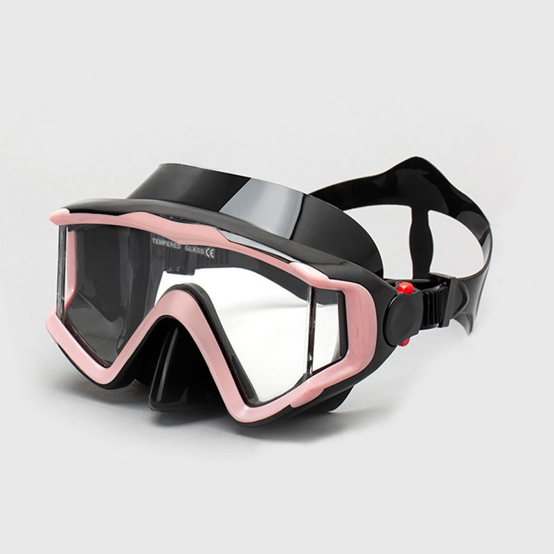 Underwater Scuba Diving Goggles Tempered Glass 3 Lens PC Frame Diving Mask