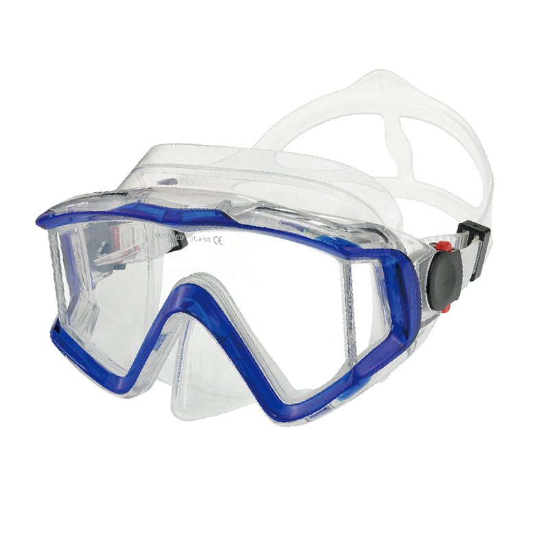 Underwater Scuba Diving Goggles Tempered Glass 3 Lens PC Frame Diving Mask