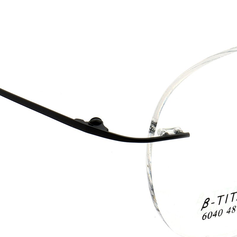 Titanium rimless optical frame rimless titanium eyeglasses frame for men women