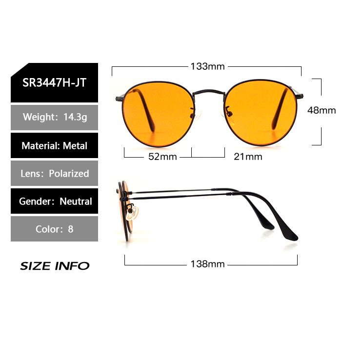 Wholesale Newest High Quality Metal Frames Eyeglasses Orange Red Yellow Lens Eyewear Optical Frame Anti Blue Light Glasses