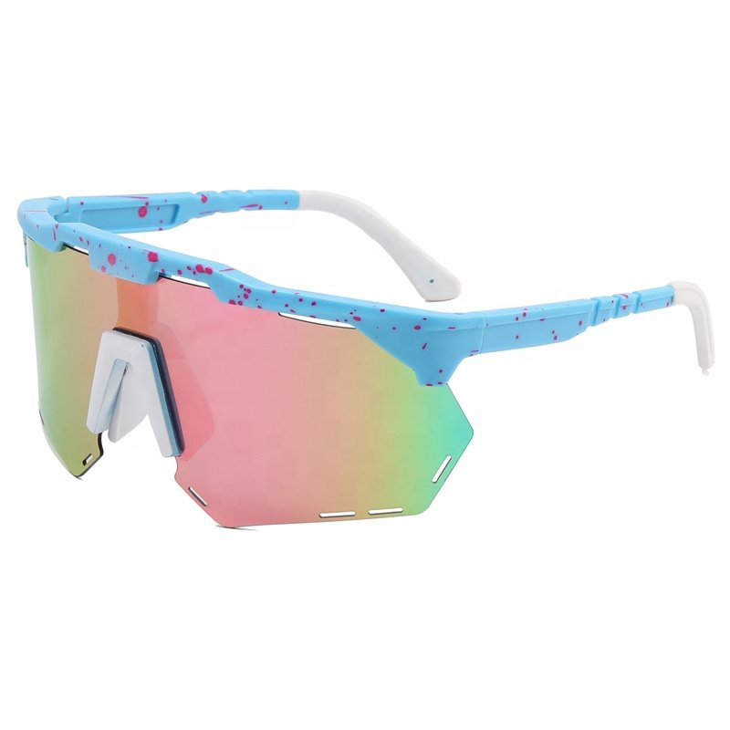Wholesale Custom Logo New Outdoor Cycling Sunglasses Oversized Large-frame Sports Riding Sun Glasses UV400