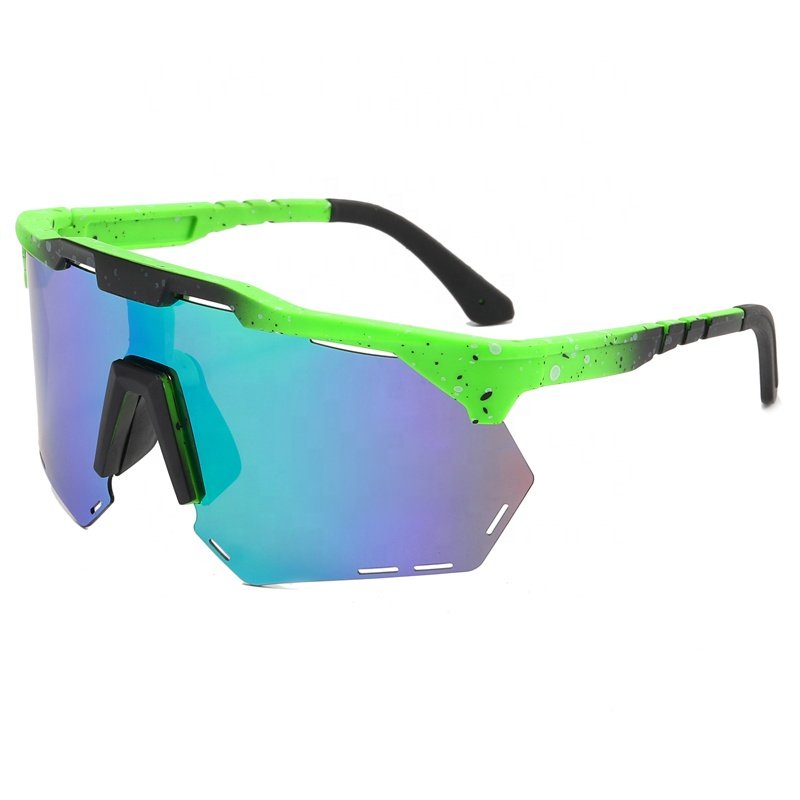 Wholesale Custom Logo New Outdoor Cycling Sunglasses Oversized Large-frame Sports Riding Sun Glasses UV400