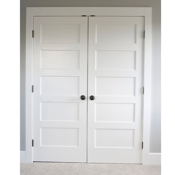 Moulded hollow white painting door from China manufacture