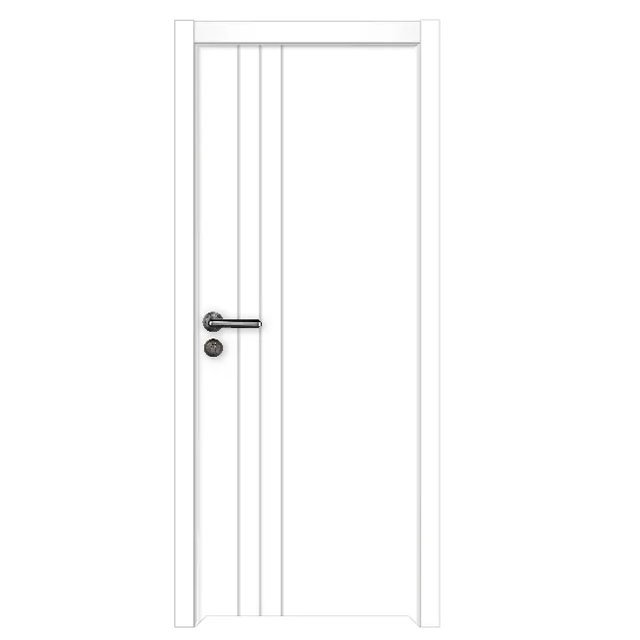 BBVD007 New Design 100% Waterproof Factory WPC Composite Modern Interior Wpc Door With Fame