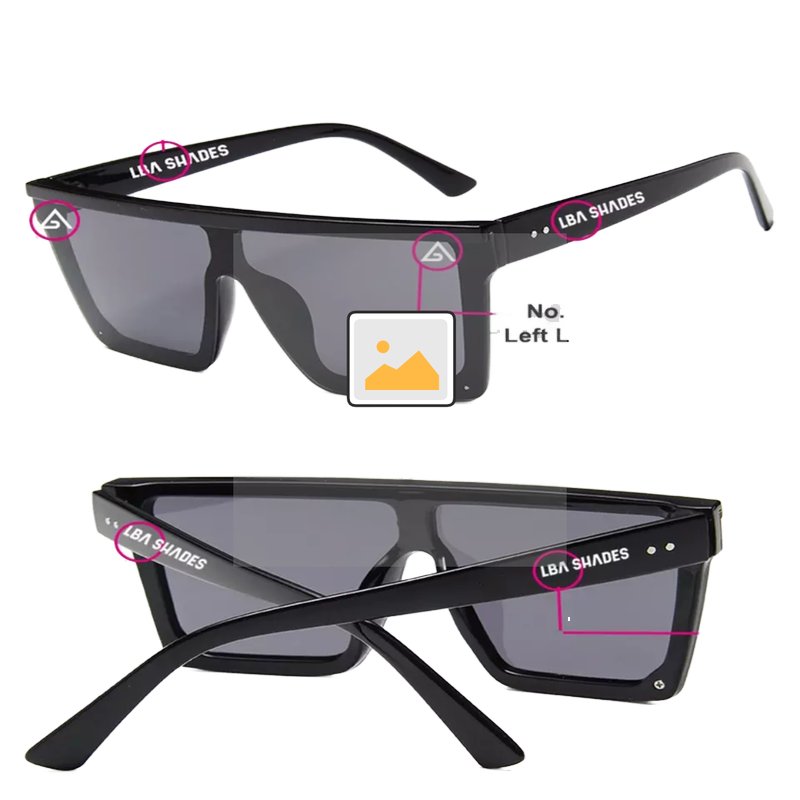 2024 Vintage Patchwork Square Sunglasses for Women Oversized Black PC Frame with Green Pink Gradient Lenses New Fashion Brand