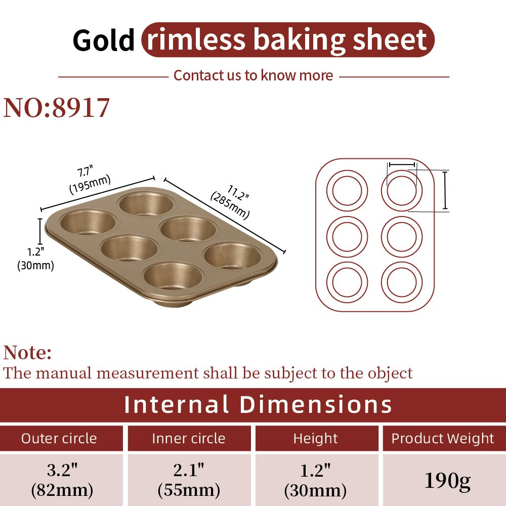 12-Cup Baking Pan Disposable Metal Framed Cake Tools For Home Baking Easy To Use Both Round And Rectangular