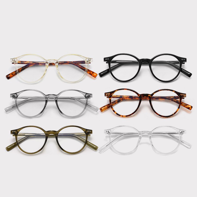 XUEDIAO 2024 New Fashion Light Weight TR90 Full Frame Eyeglasses Elegant Round Lens for Woman and Man Daily Life Available