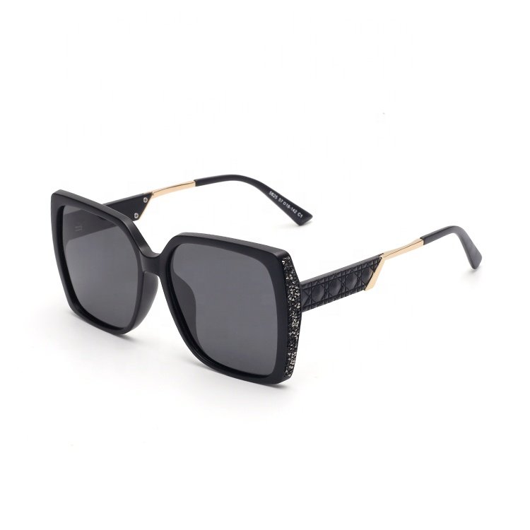 fashion women ladies sun glasses dark polarized lens large frame oversize shades sunglasses shiny bling sunglasses uv 400