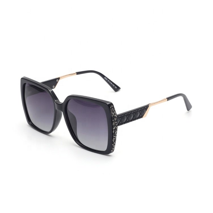 fashion women ladies sun glasses dark polarized lens large frame oversize shades sunglasses shiny bling sunglasses uv 400