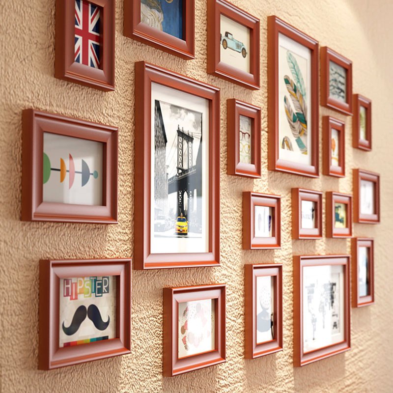 wholesale custom blue wooden mdf multifunctional photo frame picture frames